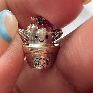 Free Hugs Cactus Charm